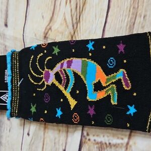Kokopelli & Stars (Black) Socks One Size Fits Most‎